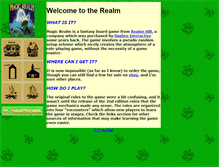 Tablet Screenshot of magicrealm.dewkid.com